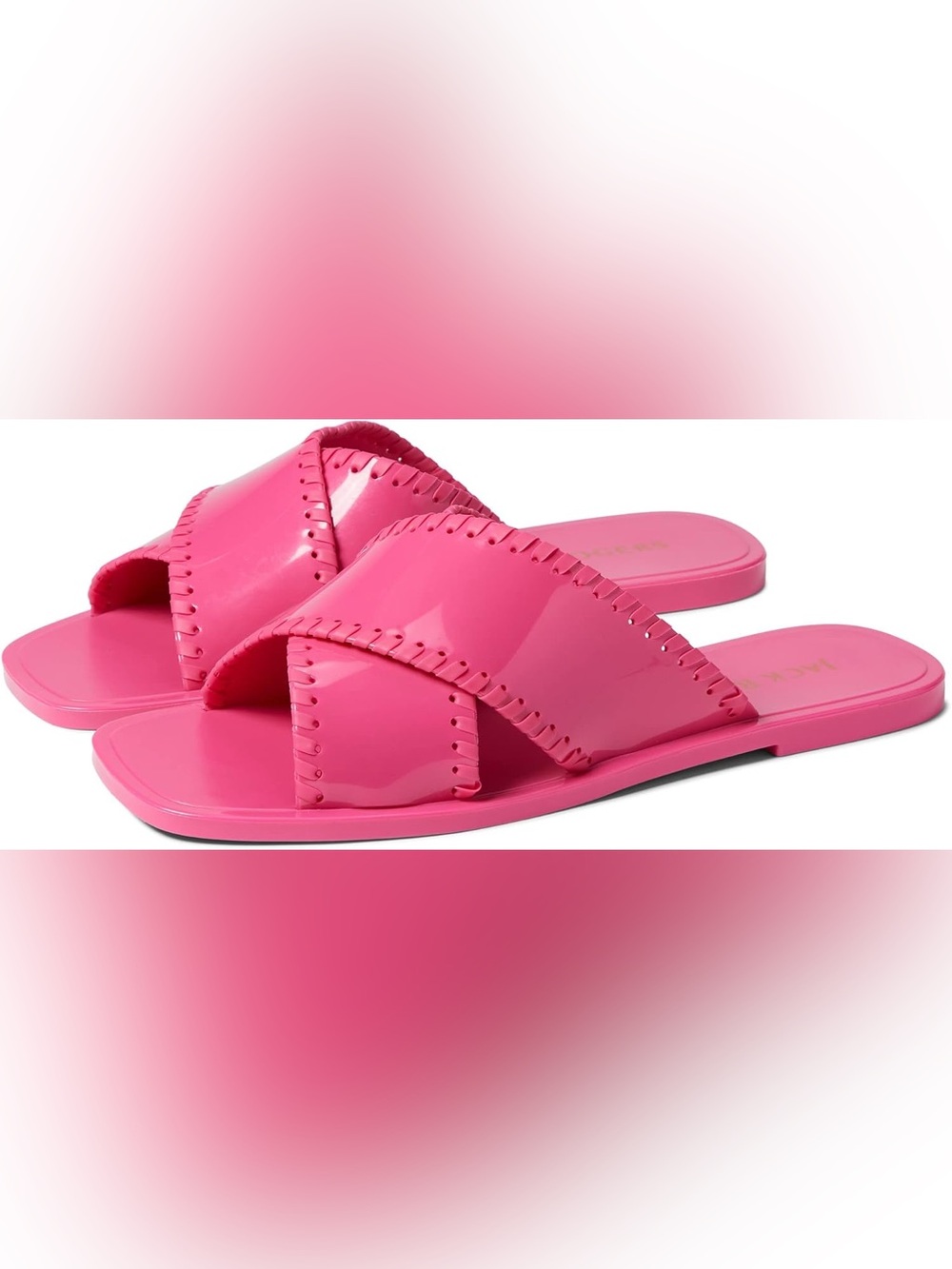 Jack Rogers Coral Pink Slide Mules